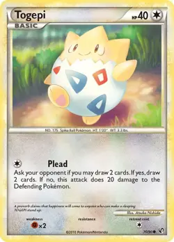 Togepi #70/90 (Undaunted) UD Pokemon NM *2010* - Image 3
