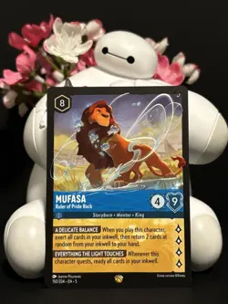 Disney Lorcana Mufasa Ruler of Pride Rock 150/204 Legendary Shimmering Skies - Image 1