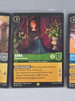 Disney Lorcana Lot of 4 Legendary Cards: Aurora, Mickey Mouse, Anna, Stitch - Image 4