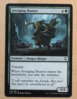 MTG Avenging Hunter Card, Baldur’s Gate - Image 1