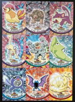 1999 Topps Pokemon TV Animation Card Lot of 33 Pikachu Charmander Meowth LP - Image 2