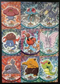 1999 Topps Pokemon TV Animation Card Lot of 33 Pikachu Charmander Meowth LP - Image 3