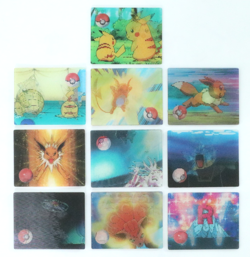 Pokemon Card Lot of 10 Meiji Super Change 3D Lenticular Japanese Nintendo 90s - Image 1