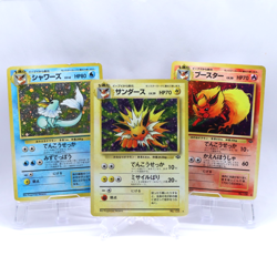 Jolteon & Vaporeon & Flareon No.134 135 136 Holo Jungle Pokemon Card Japanese - Image 1