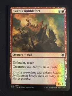 1x Foil Tuktuk Rubblefort (173) Zendikar Rising LP MTG Magic the Gathering x1 - Image 1