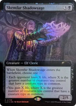 Skemfar Shadowsage (Extended Art) [Secret Lair Drop Series] Magic MTG - Image 1