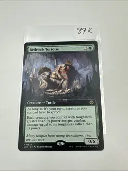 MTG Lost Caverns of Ixalan EXTENDED ART R Bedrock Tortoise #0378 - Image 1