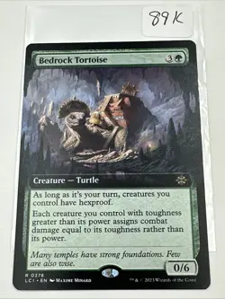 MTG Lost Caverns of Ixalan EXTENDED ART R Bedrock Tortoise #0378 - Image 2