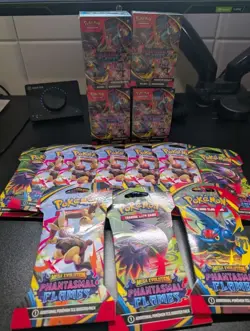 Pokemon TCG Phantasmal Flames Booster Bundle (4) + Booster Pack (10) - Image 2