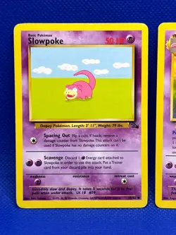 Pokemon TCG Slowbro 43/62 & Slowpoke 55/62 Fossil Non Holo - Image 2