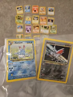 Pokemon Neo Genesis Lot Of 23 Cards With Azumarill And Skarmory Holo Great Cond! - Image 1
