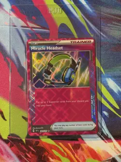 Miracle Headset 183/191 Pokemon TCG S&V Surging Sparks Ace Spec Rare NM - Image 1
