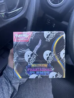 Pokemon TCG Mega Evolution-Phantasmal Flames Booster Box - Tear In Seal - Image 1