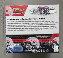 💥 Pokemon TCG Scarlet & Violet Stellar Crown Booster Box Factory Sealed NEW - Image 2