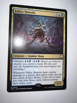 MTG FALLEN SHINOBI CARD R 0226 OTC - Image 3