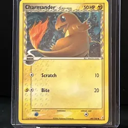 Pokemon Charmander Delta Species 49/100 EX Crystal Guardians Non-Holo Card - Image 1