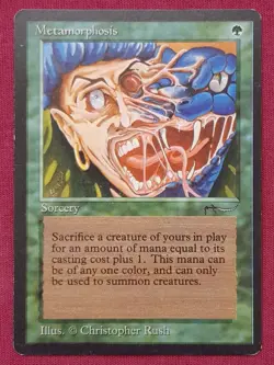 Magic The Gathering ARABIAN NIGHTS METAMORPHOSIS green card MTG - Image 1