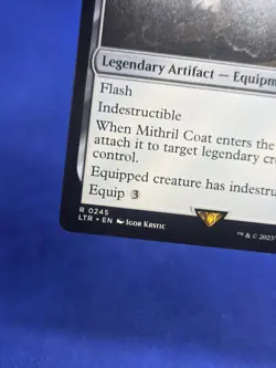 MTG Universes Beyond Lord of the Rings Mithril Coat 0245 Regular Rare NM - Image 5