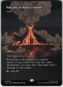 MTG Volcano of Roku's Valakut Molten Pinnacle Normal NM Avatar Last Magic 61 - Image 1