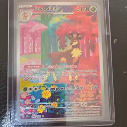 Pokemon TCG Sawsbuck Card 166/162 SV05: Temporal Forces NM Condition - Image 1