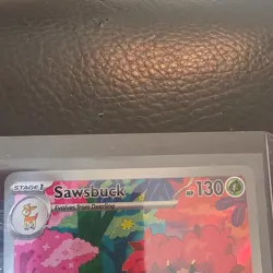 Pokemon TCG Sawsbuck Card 166/162 SV05: Temporal Forces NM Condition - Image 2