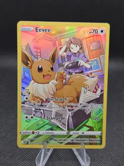 Eevee TG11/TG30 Pokemon Brilliant Stars Trainer Gallery - LP - Image 1