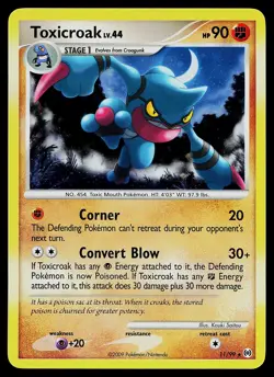 Pokemon Card - Toxicroak Arceus 11/99 Holo Rare - Image 1