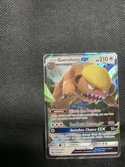 Pokemon TCG Gumshoos GX Sun & Moon Base Set 110/149 Holo Ultra Rare - Image 1