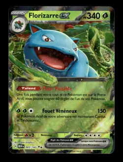Carte Pokemon Florizarre-ex 003/165 151 FR - Image 1