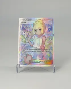Pokemon Lillie Trainer 151/156 2018 TCG Ultra Prism Full Art Ultra Rare Holo - Image 2