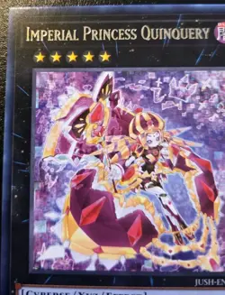 Imperial Princess Quinquery JUSH-EN045 1st Ed. Rare Justice Hunters Yu-Gi-Oh! - Image 2