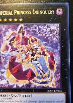 Imperial Princess Quinquery JUSH-EN045 1st Ed. Rare Justice Hunters Yu-Gi-Oh! - Image 3