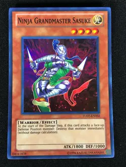 Yugioh Ninja Grandmaster Sasuke TU07-EN002 Super (NM) - Image 1