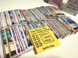One Piece TCG Japanese C/UC/L/R/SR Mixed Lot EB01, OP4-13, 250+ Cards - Image 1