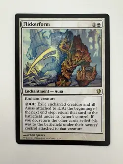Flickerform MTG Magic the Gathering Card NM Near Mint Commander - Image 1