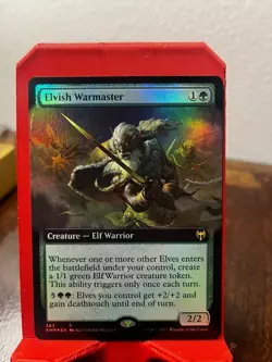 Elvish Warmaster (Extended Art) Kaldheim Foil - Image 1