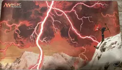 Magic The Gathering TCG Lightning Bolt Playmat - Image 1