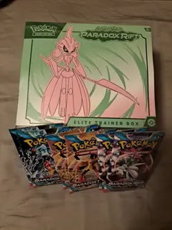 Pokemon Paradox Rift ETB + 6 Booster Packs Factory Sealed - Image 1