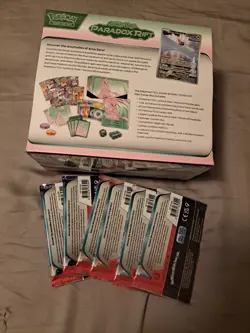 Pokemon Paradox Rift ETB + 6 Booster Packs Factory Sealed - Image 2