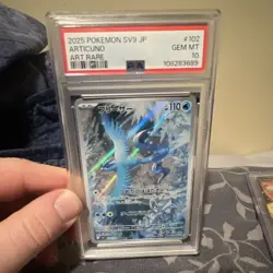 Pokemon 2025 Articuno Sv9: Battle Partners Art Rare Holo Japanese 102/100 PSA 10 - Image 1