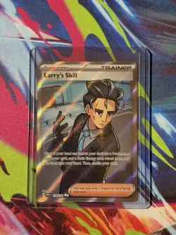 Pokemon Evolutions Prismatic Full Art Trainer Larry's Skill 139/131 Holo - Image 1