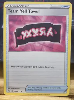 Pokemon TCG Shining Fates Team Yell Towel 063/072 Great - Image 1