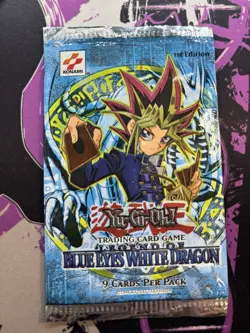 Yugioh Legend Of Blue Eyes White Dragon LOB EMPTY Pack Original Logo 1st Edition - Image 1