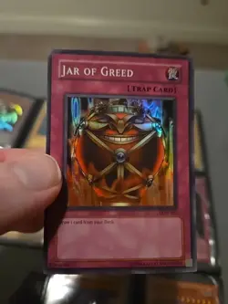 Yu-Gi-Oh! TCG Jar of Greed Labyrinth of Nightmare LON-EN047 Unlimited Super Rare - Image 1