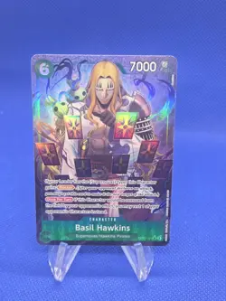 One Piece 500 Years in the Future Basil Hawkins OP07-029 Parallel Alt Art NM - Image 1