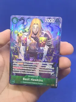 One Piece 500 Years in the Future Basil Hawkins OP07-029 Parallel Alt Art NM - Image 2