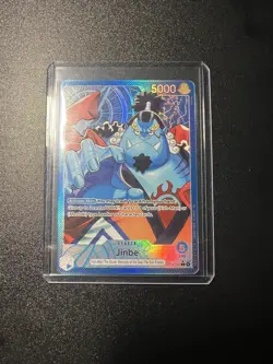 One Piece Op-14 The Azure Sea's Seven Jinbe Alternate Art Leader English - Image 1
