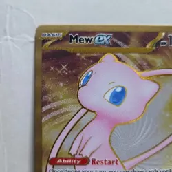 Pokemon Mew EX TCG 205/165 Metal Gold Scarlet & Violet 151 UPC Promo Card - Image 2