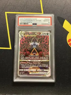 PSA 10 Hisuian Samurott Vstar GG52/GG70 -Graded Pokemon Card- Crown Zenith (3s) - Image 1
