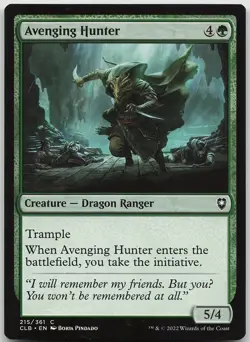 Avenging Hunter 215 Common Commander Legends: Battle for Baldur's Gate NM MTG - Image 1